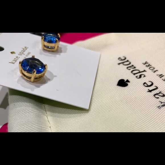 kate spade Jewelry - Kate Spade ♠️Blue Gum Drop stud earrings NWT